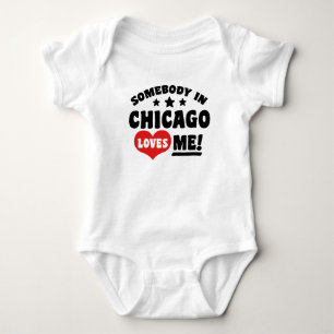 Body Para Bebé Alguien En Chicago Me Ama Chupete