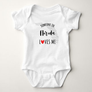 Body Para Bebé Alguien En Florida Me Ama Mapear Traje De Bebé