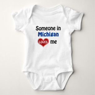 Body Para Bebé Alguien en Michigan me ama