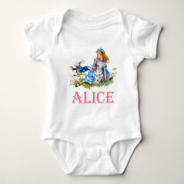 BODY PARA BEBÉ ALICE EN WONDERLAND (Anverso)