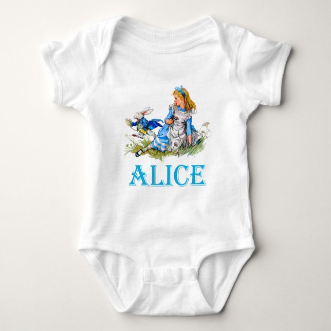 BODY PARA BEBÉ ALICE EN WONDERLAND (Anverso)