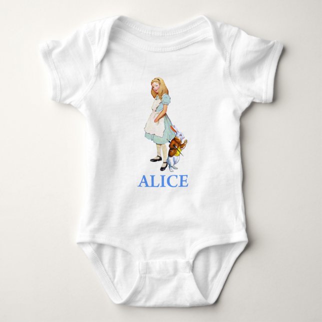 BODY PARA BEBÉ ALICE EN WONDERLAND (Anverso)