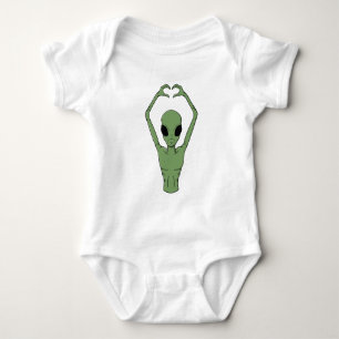 Body Para Bebé Alien Heart Pose
