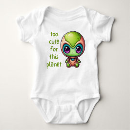 Body Para Bebé Alien kawaii demasiado lindo para este planeta Bab