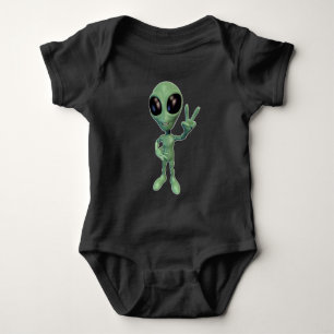 Body Para Bebé Alien - Paz contra Rótulo