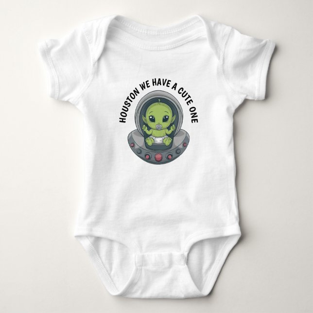Body Para Bebé Alienígena bebé en OVNI (Anverso)