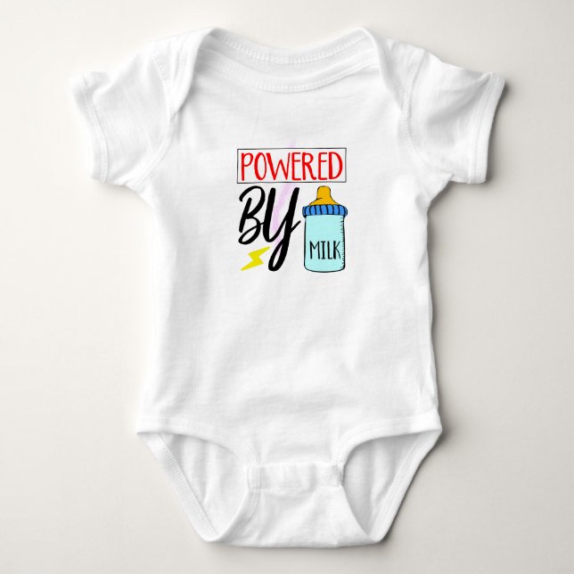 Body Para Bebé Alimentado Por Leche Bebé Bodysuit (Anverso)
