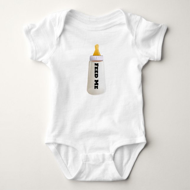 Body Para Bebé alimentarme con una camiseta de leche (Anverso)