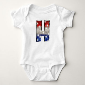 Body Para Bebé All American Baby Letter H - July 4, Estados Unido