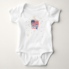 Body Para Bebé All American Dude Fireworks Baby Bodysuit