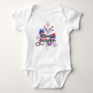 Body Para Bebé All American Firecracker Patriotic Baby Bodysuit