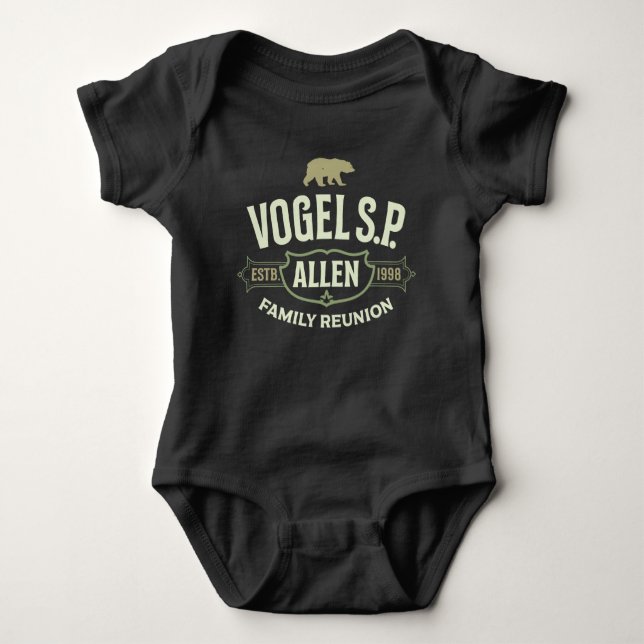 Body Para Bebé Allen Family Reunion Baby Bodysuit (Anverso)