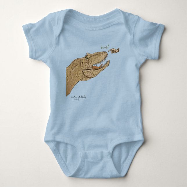 Body Para Bebé Allosaurus Boop! Dinosaur One-piece Baby Bodysuit  (Anverso)