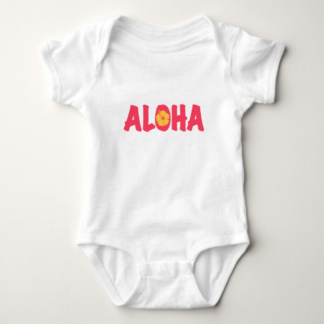 Body Para Bebé Aloha Baby Bodysuit (Anverso)