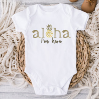 Body Para Bebé Aloha Pineapple Recién nacido Bodysuit