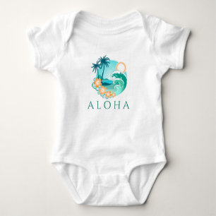 Body Para Bebé Aloha Tropical