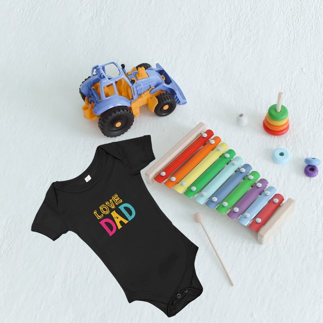 Body Para Bebé Ama papá (lovely dad "father's day" baby bodysuit (custom content) )