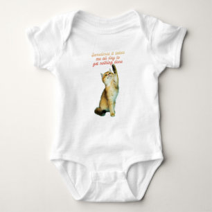 Body Para Bebé Amante de Gato Perezoso Divertido Gato Lindo