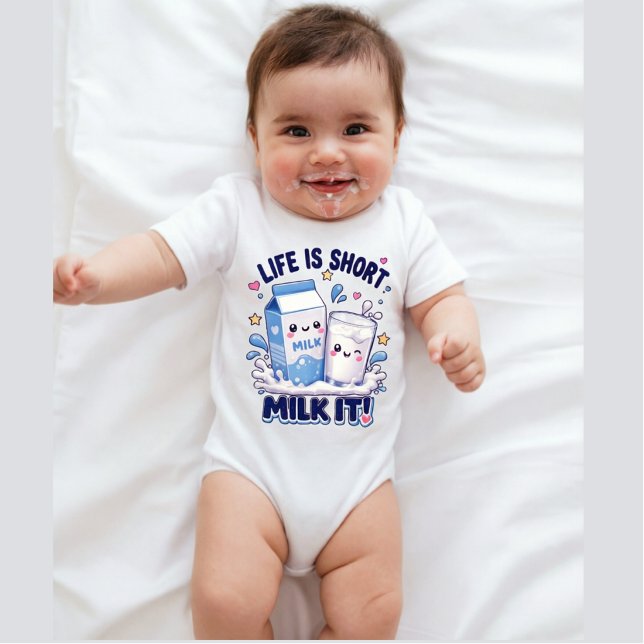 Body Para Bebé Amante de la Leche Adorable (Subido por el creador)