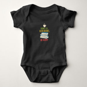 Body Para Bebé Amante de los libros - Té Libros Feliz