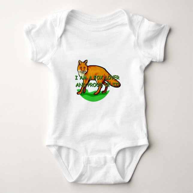 Body Para Bebé Amante del Fox (Anverso)