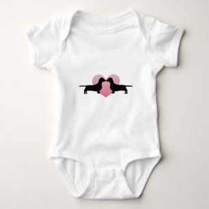 Body Para Bebé Amantes del Dachshund