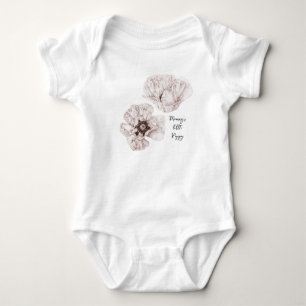 Body Para Bebé Amapola Ilustrada 