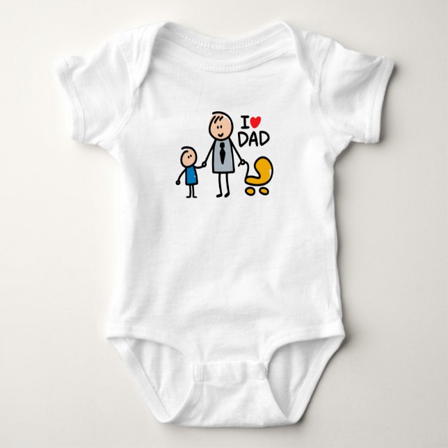 Body Para Bebé Amar a papi (Anverso)