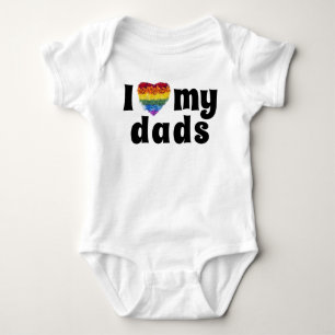 Body Para Bebé Amar la forma de corazón de mis padres Flores del