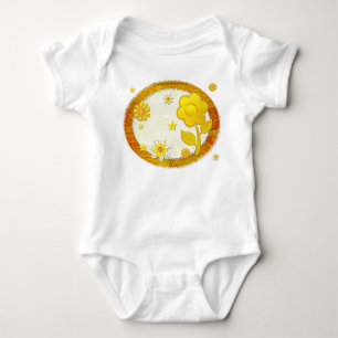 Body Para Bebé Amarillo en juego con joyas
