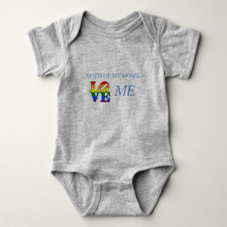 Body Para Bebé Ambas de mis mamáes me aman - equipo del bebé