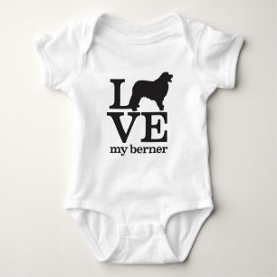 Body Para Bebé Ame mi perro de montaña de Bernese