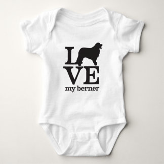 Body Para Bebé Ame mi perro de montaña de Bernese