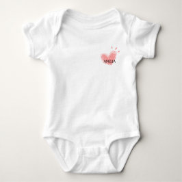 Body Para Bebé Amelia Heart Baby Bodysuit
