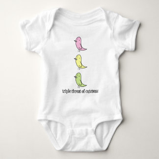 Body Para Bebé Amenaza triple del Cuteness