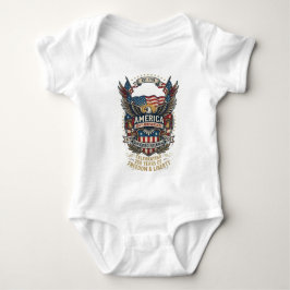 Body Para Bebé America 250th Anniversary Patriotic 1776 Freedom 