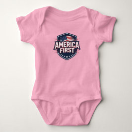 Body Para Bebé America First - T-Shirt