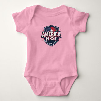 Body Para Bebé America First - T-Shirt