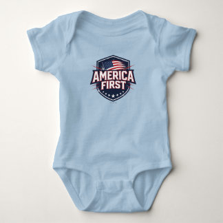 Body Para Bebé America First - T-Shirt