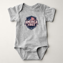 Body Para Bebé America First - T-Shirt