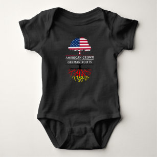 Body Para Bebé Americano crecido con el diseño de Alemania   de