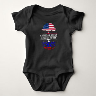 Body Para Bebé Americano crecido con el diseño de Rusia   de las