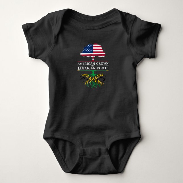 Body Para Bebé Americano crecido con las raíces jamaicanas   (Anverso)