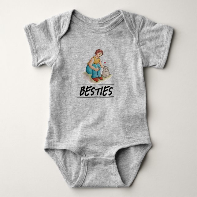 Body Para Bebé Amigas  (Anverso)