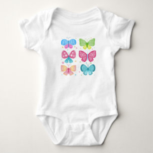 Body Para Bebé Amigos Coloridos de Flutter