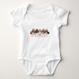 Body Para Bebé Amigos de Basset Hound para siempre