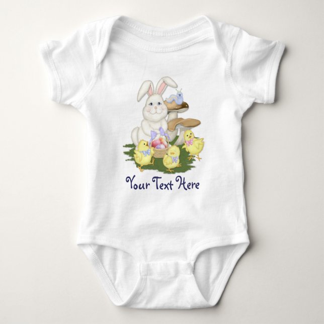 Body Para Bebé Amigos de la Pascua (Anverso)