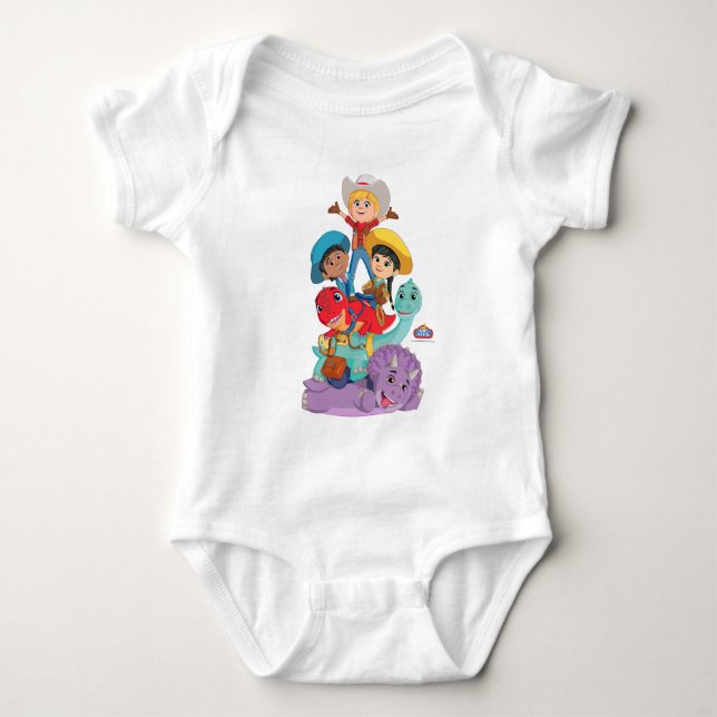Body Para Bebé Amigos del Rancho Dino (Anverso)