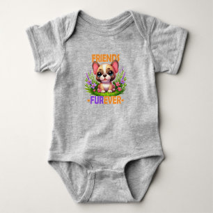 Body Para Bebé Amigos Furever. Perro de Bulldog francés
