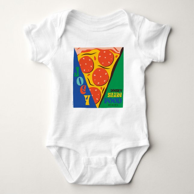 Body Para Bebé AMIGOS™ | Joey no comparte comida - Pizza Graphic (Anverso)